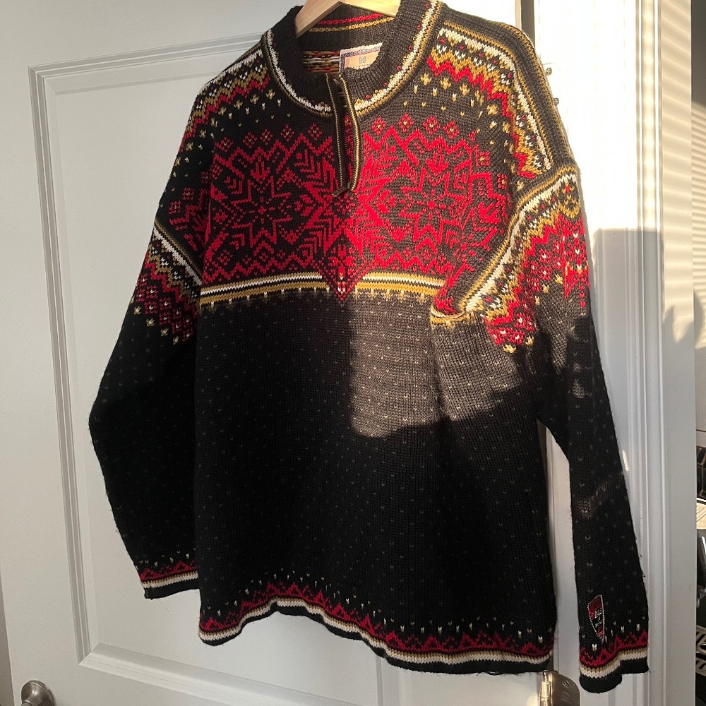 Red Print Sweater - Dale of Norway